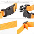 Miniatyrbild 5 av 8: Polyester LED Reflexbälte Midjeband Ljus Varning Ljus Säkerhet för Utomhuslöpning Orange