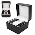 Miniatyrbild 6 av 8: Elegant Klockbox, Lyxig Displayfodral med Mjuk Vaddering, Vattentålig P.U. Läder Smyckesförvaring för Klockor och Andra Värdefulla Föremål,