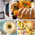Miniatyrbild 7 av 7: 2-pack Silikon Bundt Kakform, Rivalnat Pound Jello Molds, 9,5'' Non-Stick Round Tube Form för Jello, tårta, bröd, födelsedag,