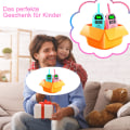 Miniatyrbild 5 av 5: Walkie talkie barn, paket med 2 uppladdningsbara walkie talkies, 16 kanalers radioleksaker för pojkar, flickor, utomhusäventyr utomhuscamping