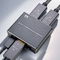 Miniatyrbild 5 av 5: DisplayPort Dubbelriktad Switch 8K 30Hz 2 In 1 Ut 1 In 2 Ut DP 1.4 Switch DP Splitter för Dubbla Skärmar PC Laptop