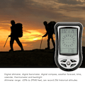 Miniatyrbild 7 av 8: Digital Kompass 8 i 1 Multifunktionell Utomhuskompass Höjdmätare Barometer Kalender Termometer för Utomhusbruk