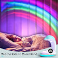 Miniatyrbild 4 av 9: Delfin regnbåge projektionslampa, plug in USB regnbåge projektor, färgad lampa, dröm nattlampa, baby sänglampa, barnrum sänglampa