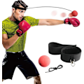Miniatyrbild 1 av 6: Boxningsreflexbollset, reflexboll på snöre med pannband, reflexboxningsutrustning med gummiball 80g, utmärkt för att förbättra reaktionsförmågan