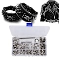 Miniatyrbild 8 av 8: Punk Spikes DIY Zinklegering Kon Craft Spot Läderkläder Nitar Verktyg 7 x 14MM