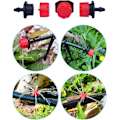 Miniatyrbild 6 av 7: Kalolary 150PCS Trädgård Bevattningssystem Kit, Justerbar Mikro Bevattning Dropp Tee Leder Rör Stöd Stake Automatisk Bevattning Kit för Vattning