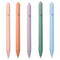 Miniatyrbild 1 av 7: Snabbtorkande bläckpennor, infällbar design 0,5 mm fin spets gelbläckpennor för kontors- och skolmaterial, mjukt grepp (Macaron-färger)