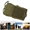 Miniatyrbild 8 av 8: Militär mobiltelefonväska mobiltelefon midjeväska med kortplats EDC herr västpaket militärgrön