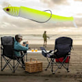 Miniatyrbild 2 av 5: 2 st Havsfiske Fiskhuvuden Krok Fiskekrok T-svans Mjuk Simuleringsfisk Minnow Bete
