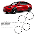 Miniatyrbild 6 av 8: 21-tums Fälgsidoskydd Repskydds Navkapsel Fälgplåster Ersättning för Performance 2021 till 2023