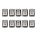 Miniatyrbild 2 av 3: KCD3 3-polig 2-läges Vippströmbrytare 1-polig Enkeltkast med Ljus AC 20A/125V 16A/250V Grå