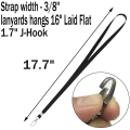 Miniatyrbild 4 av 7: 10 st Lanyard Svart Lanyard för Id-brickor Nylon Lanyard Bulk Clip Swivel Hook för Kontor Id-brickor Nyckelkedjor