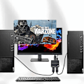 Miniatyrbild 2 av 5: DisplayPort Dubbelriktad Switch 8K 30Hz 2 In 1 Ut 1 In 2 Ut DP 1.4 Switch DP Splitter för Dubbla Skärmar PC Laptop