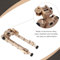 Miniatyrbild 7 av 8: Aluminiumlegering Skytte Bipod Teleskopisk Snabbfäste Bipod för Utomhusjakt Skytte Guld