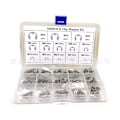 Miniatyrbild 7 av 7: 400 stycken extern snapringhållare kit rostfritt stål intern circlip ring 13 storlek M1.5 - M15 sortiment E-circlip ring kit med förvaringslåda