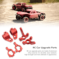 Miniatyrbild 8 av 8: Metall RC Bil Uppgradering Delar Styrkopp Bakre Navbärare C-formad Säte Set för LOSI 1/10 22S 2WD Röd