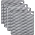 Miniatyrbild 1 av 4: Mats/Hot Pads,Set of 4 Extra Thick Silicone Trivet Mat Heat Resistant Multi-Purpose Pot Holders Hot Pads Square
