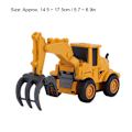 Miniatyrbild 4 av 8: Alloy Engineering Vehicle Model 360 Graders Rotation Barnbil Modell Leksak Skrot Hanterare