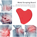 Miniatyrbild 7 av 8: Metall Gua Sha-verktyg Aluminiumlegering Skrapbräda Blodcirkulationsfrämjande Helkropps Ansiktsbehandling Gua Sha-bräda Röd