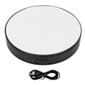 Miniatyrbild 2 av 8: Roterande Displaybas Svart 360 Grader 5kg Lastkapacitet Batteri Eller USB-ström Lågt Ljudnivå Vridbar Displayställ