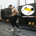 Miniatyrbild 3 av 5: Speed ​​Agility Training Kit Agility Ladder Fotbollsstege med 12 stegpinnar med 12 koner och 4 stakar Fotbollsträningsutrustning Speed ​​Agility Training