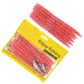 Miniatyrbild 4 av 8: 6 st/set Noodle Worm Fiskebete Bite Resistent PVC Mjuk Maggot Dagmask Artificiellt Bete Rosa