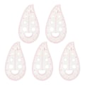 Miniatyrbild 2 av 8: 5 st franska kurvlinjaler 11,4 tum 11,8 tum 7 runda hål transparent plast mönstertillverkningslinjal för sömnad stickning hantverk