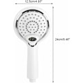 Miniatyrbild 2 av 5: LED-duschhuvud, LED-duschhuvud handdusch, 3 färger temperaturkontroll duschhuvud, LED temperaturduschhuvud, temperaturkontrolldusch