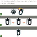 Miniatyrbild 4 av 5: 50 st växthus krokar hängare växthus twist clips växthus fixering clips med krok för utomhus trädgård hängande växter
