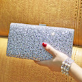 Miniatyrbild 7 av 7: Kedja Väska, Koppling Kvinnor, Glitter Festväska, Elegant Kuvert Väska Kedja Väska Crossbody Väskor för Bröllop Fest Fritid Datum (Silver)