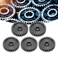 Miniatyrbild 1 av 8: 5 st Servo Spårväxel Stål Hållbar Praktisk Industridelar 24 Inre Tand Splines Modul 0.830 Tand