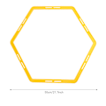 Miniatyrbild 4 av 8: 6 st Hexagon Agile Ring Polygon Fysisk Träning Hexagonal Steg Kostym Fotbollsutrustning