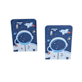 Miniatyrbild 3 av 8: Matchande Bokstöd, Trä Bokstöd för Barn Astronaut-mönster, För Pojkar Flickor Barnkammare Eller Sovrum, Släta Kanter Halkfri Design, Tvåpack