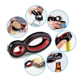 Miniatyrbild 2 av 5: Space-Saving Multi Opener - Bottle/Can/Jar Tool Black/Red
