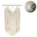 Miniatyrbild 2 av 9: Macrame väggbonad gardin frans girlang banderoll väggdekor handgjord vävd väggbonad stor bröllopsbakgrund väggdekoration för vardagsrum