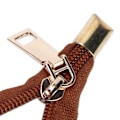Miniatyrbild 3 av 8: DIY virkad väska handgjord fashionabel stil legering konstläder handväska för hantverksälskare (svart)