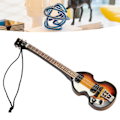 Miniatyrbild 1 av 8: Miniatyr elektrisk gitarrmodell innovativ simulering handgjord trägitarr dekoration för presenter samling 13