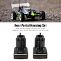 Miniatyrbild 7 av 8: 2PCS Bakre Portal Drivaxel Montering 1/18 RC Modellbil Bakre Mässingskåpa RC Tillbehör för Axial UTB18 Svart