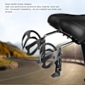 Miniatyrbild 6 av 8: Cykelstolpsflaskhållare Konverter Cykelsadel Bakre Dubbel Vattenflaskhållare AdapterSvart