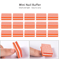 Miniatyrbild 6 av 8: 30 st Mini Nagelbuffer Professionell Bärbar Hemmasalong Nagelbuffer Slipblock Manikyrverktyg Orange