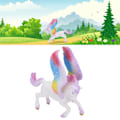Miniatyrbild 1 av 8: Simulering Fe Pegasus Leksak Mytisk Fantasy Häst Färgglad Flygande Häst Modell Leksak