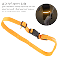 Miniatyrbild 7 av 8: Polyester LED Reflexbälte Midjeband Ljus Varning Ljus Säkerhet för Utomhuslöpning Orange