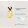 Miniatyrbild 2 av 7: 15ft 30 LED Ananas Ljusslinga, Fe Ljusslinga Batteridriven för Terrass Hem Bröllop Fest Sovrum Födelsedag Dekoration
