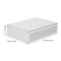 Miniatyrbild 1 av 2: Aluminiumprojektbox Integrerad Matt Silver DIY PCB-Koppling Elektroniskt Skal 29x74x100mm