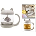 Miniatyrbild 3 av 7: Glas Te Kopp Söt Katt Mugg Jul Födelsedagspresent