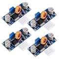 Miniatyrbild 2 av 2: 4 st Spänningsregulatormodul för steg nedåt DC DC Justerbar omvandlare 5A 4~38V