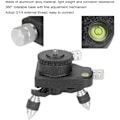 Miniatyrbild 7 av 8: G1/4 extern gängad infraröd stativfäste bas i aluminiumlegering 360° rotation stativutjämningsbas