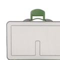 Miniatyrbild 3 av 8: 2 st fiskekrok bete gadget låda mini PP förvaringslåda för fiskeutrustning tillbehör 1 fack