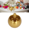Miniatyrbild 1 av 8: 2 st gyroskop i rostfritt stål, automatisk vändning, svampform, utsökt metalltopp med förvaringsväska för leksaks gåva guld