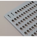Miniatyrbild 1 av 2: Enkel väggmonterad pegboard-organisatör med flera hål, självhäftande väggmonterad display-pegboard-panel för kök, grå platta